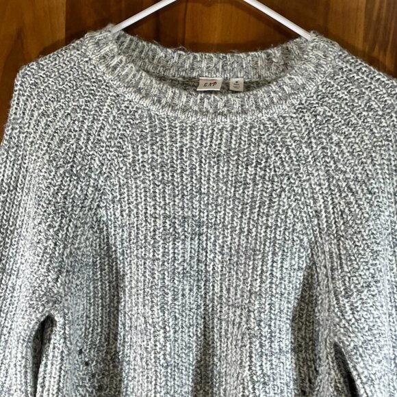 Gap Lofty Chainett Navy Marl Knitted Pullover Winter Sweater - Picture 7 of 7